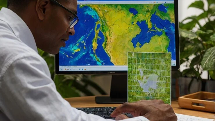 GIS mapping technology used for project monitoring in development work