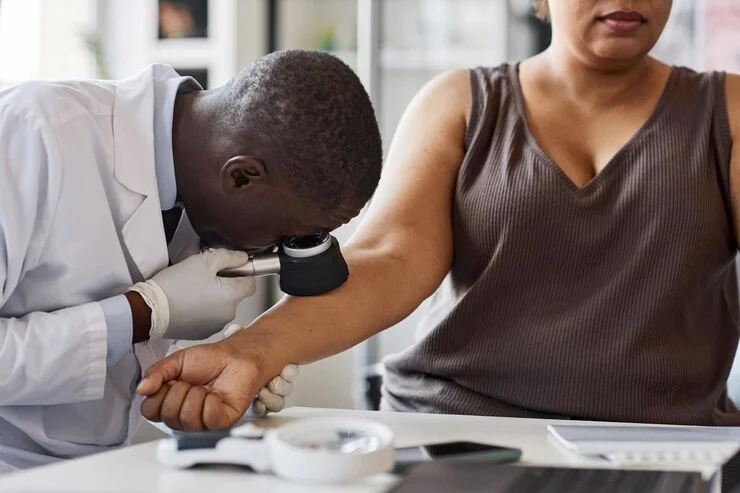 Health worker tracking malaria intervention data using M&E tools in sub-Saharan Africa
