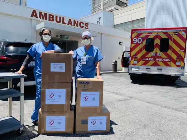 M&E in conflict zones showing aid delivery in a war-torn area