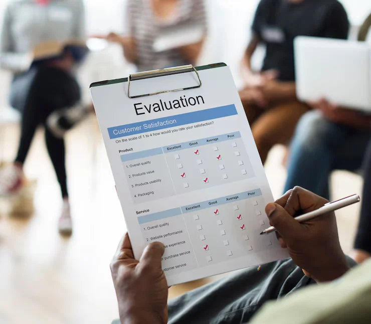An image showing types of evaluation