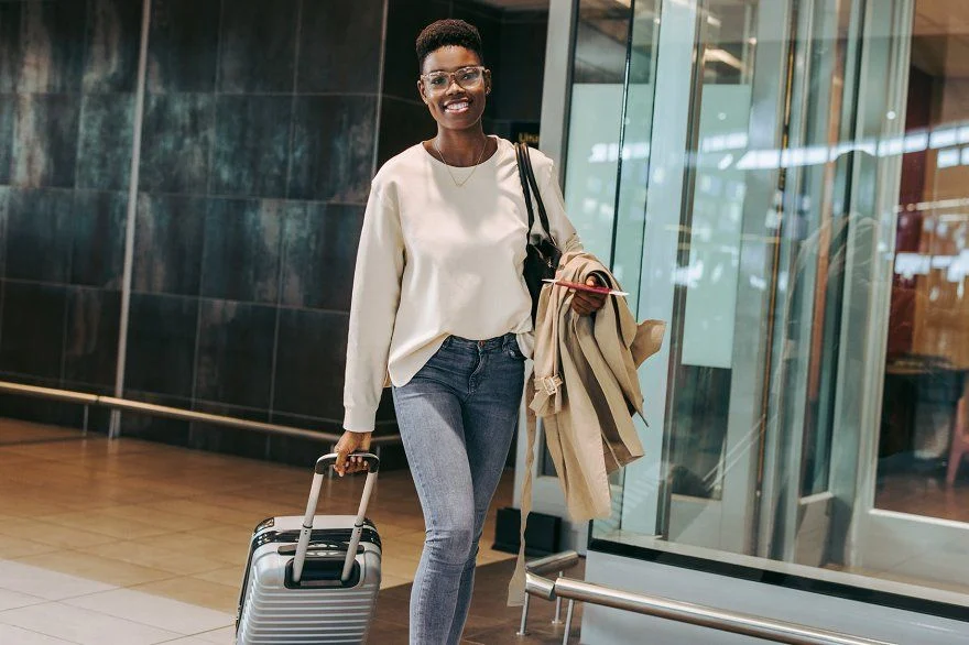 Youth disillusionment and migration reflected in a young traveler leaving home