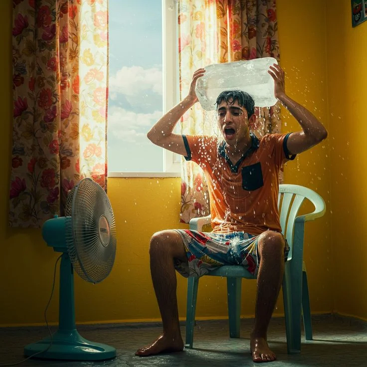 Extreme Heat in Africa affecting one's body.